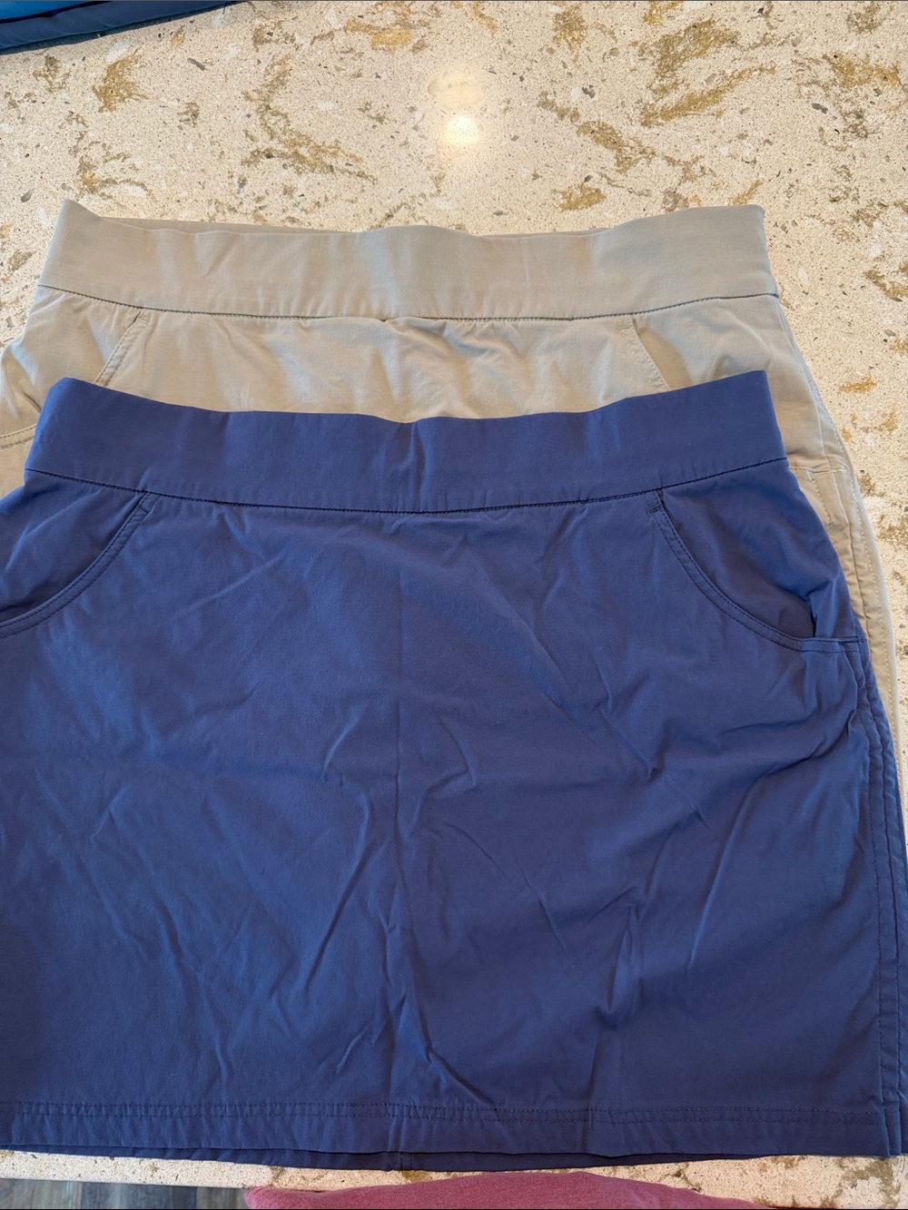 Columbia Women's Blue and Light Gray Pull-On Skort Duo